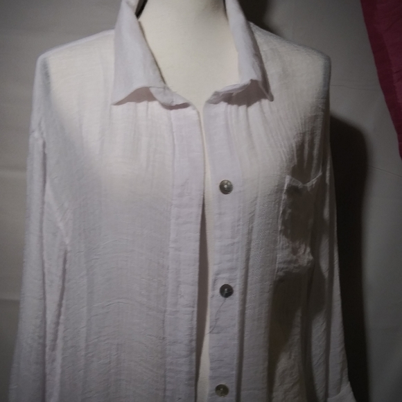 pacific beach XXL swimsuit coverup lounge white - Picture 8 of 8